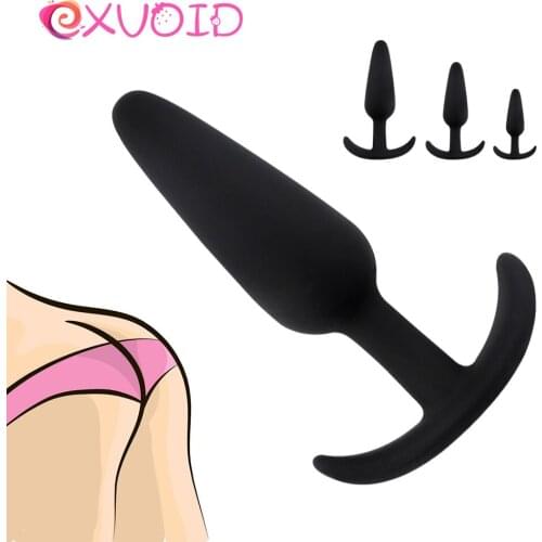 EXVOID 3PCS Prostate Massager Silicone Anal Plugs Sex Toys for Couples Women Men Gay Dildo Adult Products Anal Beads Sex Shop