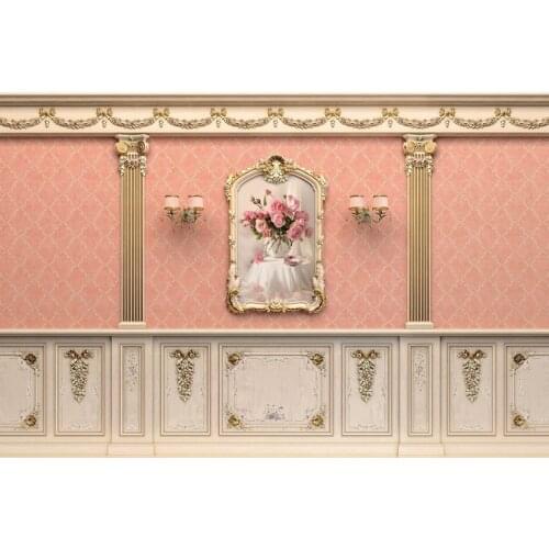 European Style Pattern Baroque Wind Wall Rococo Baby Portrait Backdrop Photography Background For Photo Studio Photophone Prop