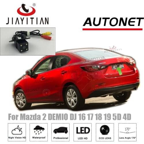 JIAYITIAN Rear View Camera For Mazda 2 DEMIO DJ sedan 2015~2019CCD/Night Vision/Reverse Backup Parking Camera/reserved hole