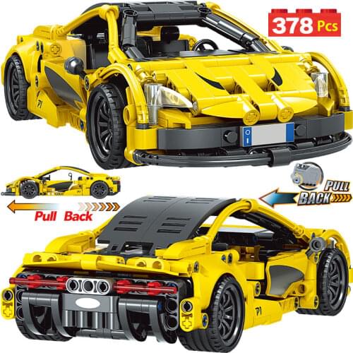 Technical Racing Car Building Childrens Blocks Supercar Vehicle Model Bricks Educational Toys for Boys Compatible with Lego
