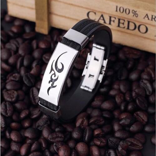 Fashion Engrave Leather Bangle Bracelet Stainless Steel Bracelets For Women Men Birthday Gift Bracelet Jewelry Charm Accessories