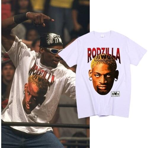 Dennis Rodman Vintage Tshirt Men Women Hiphop Streetwear Oversized Basketball Clothes Mob Travis Scotts Print Tops Camisetas Tee