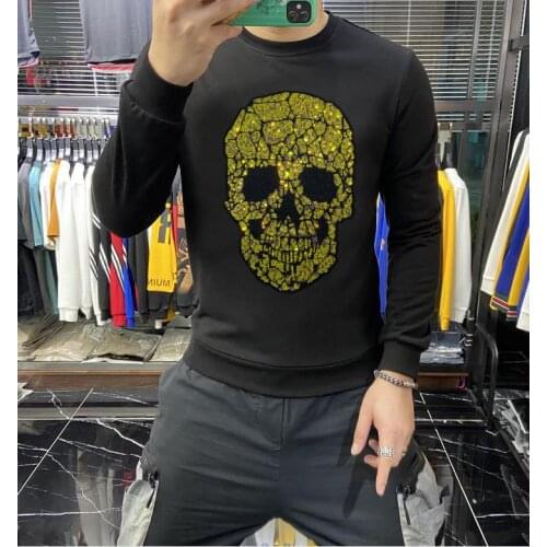 Hot Sale Hooded Men/Women Clothes 2020 Hip Hop Casual Tops Hoodies Sweatshirts Men Diamonds Streetwear Plus Size 4XL
