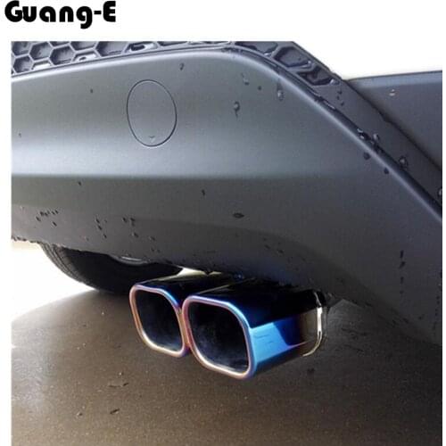 Car Cover Muffler Exterior End Pipe Dedicate Stainless Steel Exhaust Tip Tail Outlet For Hyundai Tucson 2015 2016 2017 2018