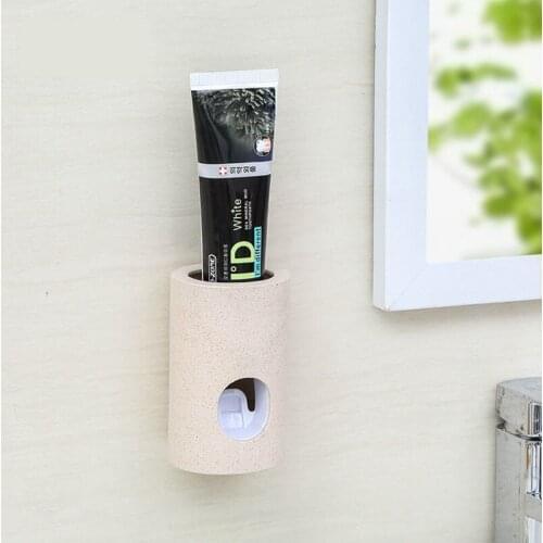 Lazy Automatic Toothpaste Dispenser Plastic Toothpaste Squeezer Out Toothpaste Rack Holder For Bathroom Accessories
