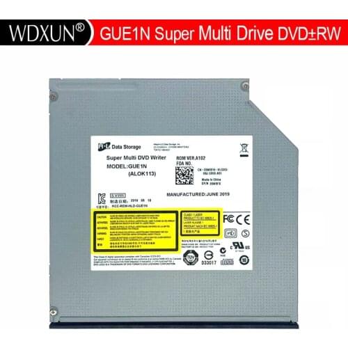 New Original Ultra Slim 9mm DVDRW Drive Super Multi DVD Writer MODEL: GUE0N GUE1N PN 5DX0F86404 5DX0J46488