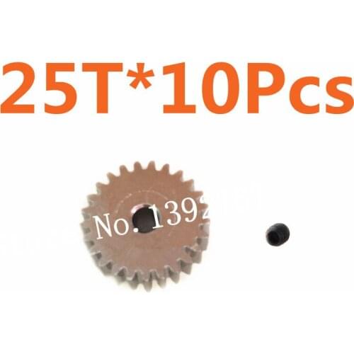 Wholesale 10P/Lot Motor Gear 25T HSP Spare Part Metal Gear For TRAXXAS HPI HSP 1/10 Scale Model RC Cars Remote Control Car