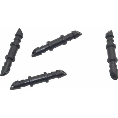 100 Pcs Plastic Irrigation Ploy Straight connector Pipe Barb Hose Fitting Joiner Drip System 4/7mm water hose connector