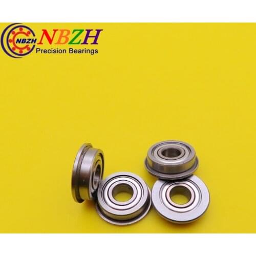 F695-2RS Bearing 5*13*4 mm ( 10 PCS ) ABEC-1 Flanged Miniature F695 RS Ball Bearings F695RS For VORON Mobius 2/3 3D Printer