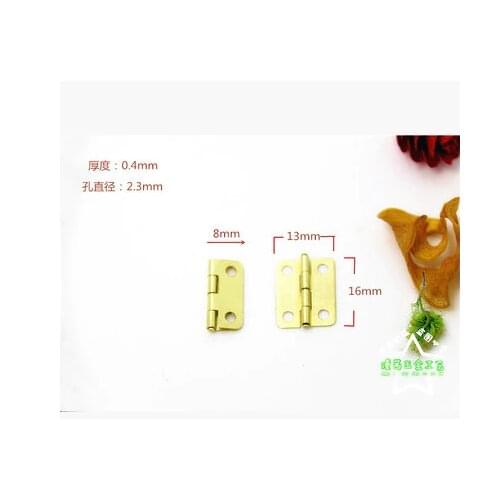 Hardware supplies Green bronze small hinges iron copper plated gift box small handicraft hinges 01
