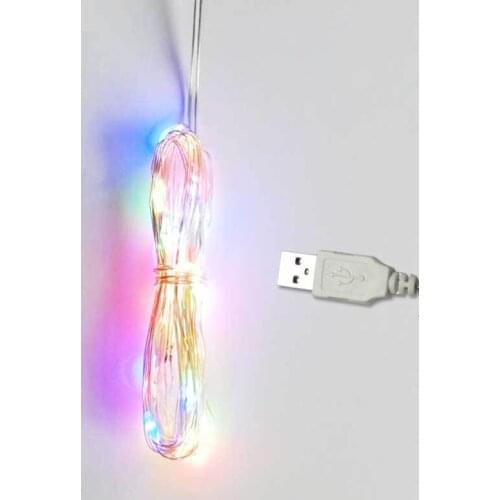 Christmas Light 5 10 20M Copper Silver Wire USB LED String Lights Waterproof Holiday Lighting For Fairy Xmas Wedding Party Decor