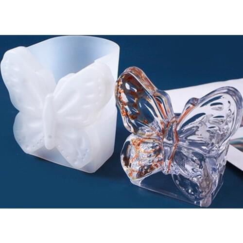 Butterfly Shape Silicone Mould For Making Jewelry Box DIY Epoxy Resin Jewelry Tools Concrete Cement Clay Mold Craft Decoration