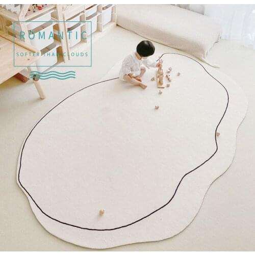 Nordic Carpet Original Design Living Room Carpet Bedroom Large Area Rugs Ins Plush Carpet Children Rug Tatami Crawling Mat Home