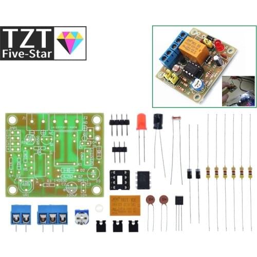LM393 DIY Light Operated Switch Kit Light Control Switch Photosensitive DIY Electronic Trigger Output Mode Module Funny DIY Kit