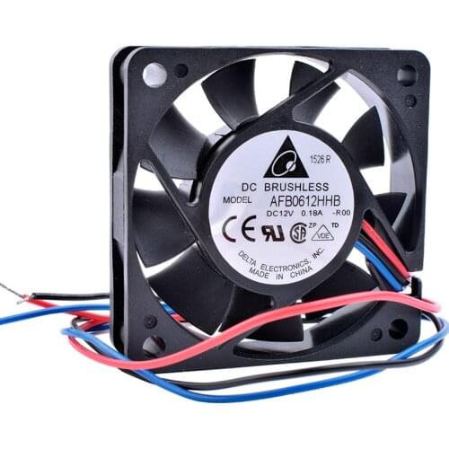 AFB0612HHB 6cm 6015 60mm fan DC 12V 0.18A Double ball bearing large air volume cooling fan