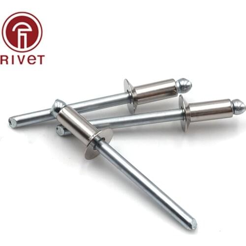 Countersunk Head Open End Rivet 6.0*18/6.0*20mm Stainless Steel Pulling Rivets Break Mandrel Blind Nail Pop Rivet Self-Plugging