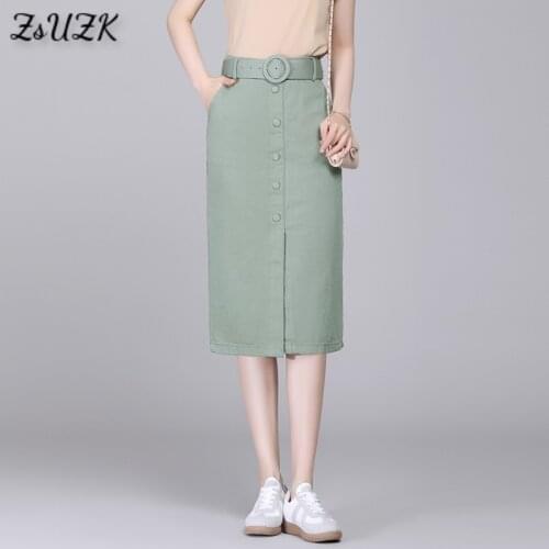 Джинсовые юбки-карандаши ZUZK China At AliExpress