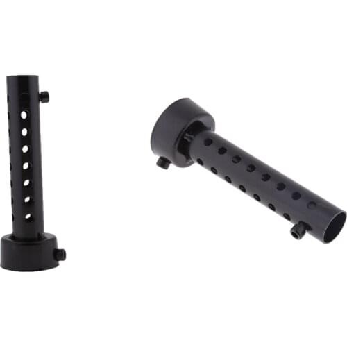 2pcs 45mm Black Stainless Steel Motorcycle Exhaust Can Muffler Insert Baffle DB Killer Silencer Adjustable