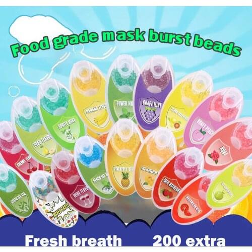 200pcs Cigarette Filter Ball Pops Fruit Menthol Capsule Mint Beads Flavor Explosion Ball For Holder Filter Smoking Accessories