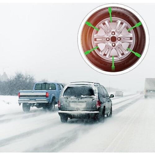 10 pcs Car Tire Wheel Snow Chains Anti-Slip Belt For Snow and Mud Ground For Car SUV Autocross Outdoor Offroad