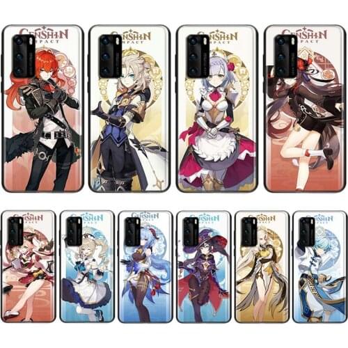 Anime Genshin Impact For Huawei Nova 5i P Smart 2021 2020 Z S Plus Mate 40 RS 30 20 10 Pro Lite 2019 2018 Phone Case