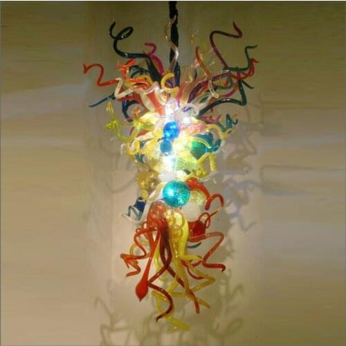 Art Decorative Designer Glass Pendant Lamps Handmade Blown Glass Pendant Lights for Kitchen Decor
