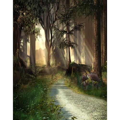 Dream World Trees Grass Photography Backdrops Photo Props Studio Background 5x7ft