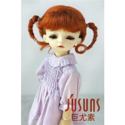 JD495 1/6 YOSD Fashion BJD Mohair doll wigs Size 6-7inch Classical Twist Mohair BJD wigs