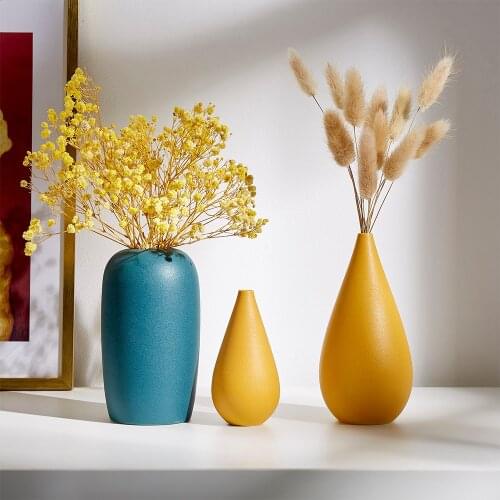 Ceramic Vase Color Nordic Home Decor Living Room Decoration Table Decoration Accessories Flower Vase Minimalist Decor Gifts