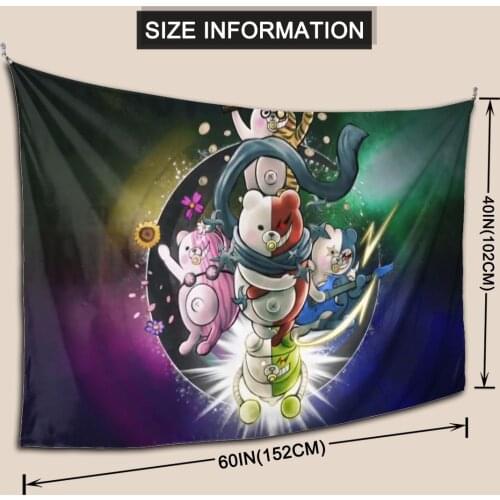Danganronpa Cosplay Figure Anime Poster Paper Vintage Monokuma Posters Home Room Childrens Room Decoration tapestry