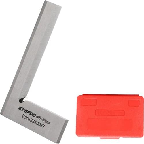 63x40 80x50 125x80 Precision Knife Edge Square Ruler 90 Degree Right Angle Ruler Engineer MeasuringTool