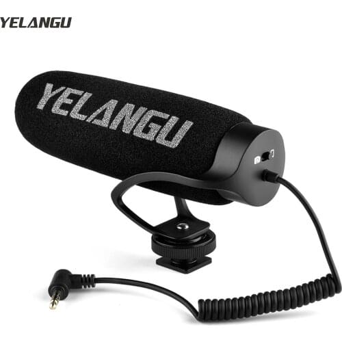 TAKSTAR Microphone On-camera Condenser Interview Microphone Super-cardioid 3-level 3.5mm Plug for Canon Nikon Sony DSLR Cameras
