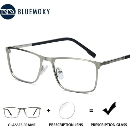 BLUEMOKY Progressive Prescription Glasses Men Multifocal Bifocal Eyeglasses Male Optical Myopia Hyperopia Spectacles Custom Lens
