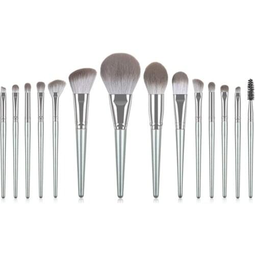 14Pcs Makeup Brushes Set Cosmetic Foundation Powder Blush Eye Shadow Lip Blend Wooden Handle Make Up Brush Beauty Tool Kit