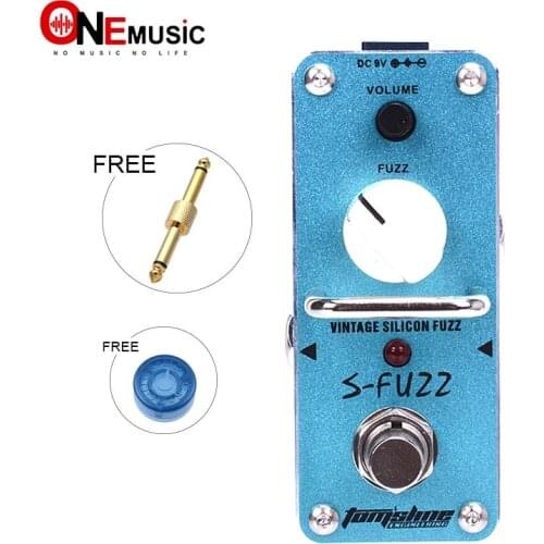 New AROMA ASF-3 S-FUZZ Vintage Silicon Fuzz Effect Mini Analogue Effect True Bypass+Free Connnector