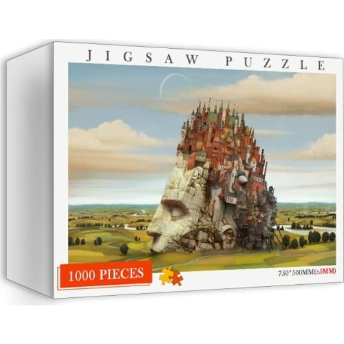 Jigsaw Puzzle 1000 Pieces Beautiful Wooden Puzzles for Adults Toys Personalized Jigsaw 1000 Pieces Brain Teaser Puzzles Toys