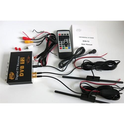 Supply car DVB-T full HD digital TV DVBT2 ISDB-T ATSC Car set-top box TV box can be used in car android gps player free Shipping