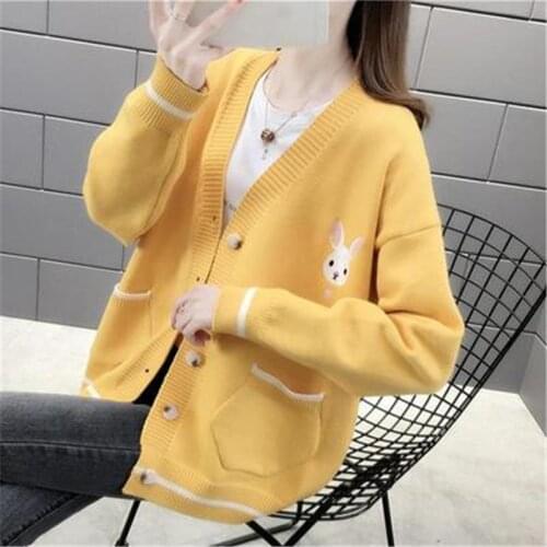 Halloween Sweater Anime Maid Cosplay Costume Lolita Japanese School Uniform Cardigan Women Girl Rabbit Outwear