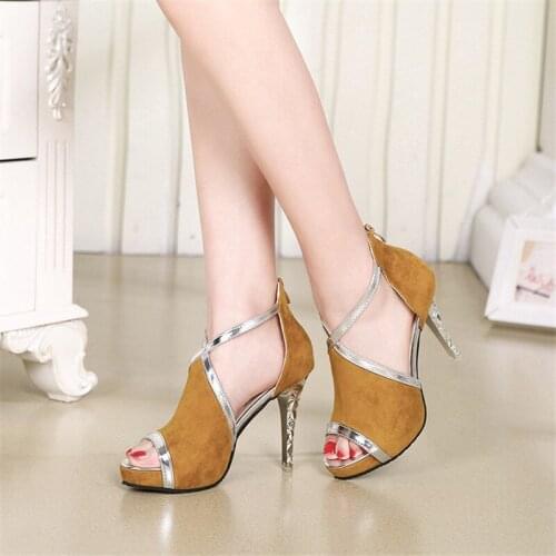 Sexy platform Sandals peep toe high heels pumps women shoes Summer wedding shoes woman high heels ladies shoes pumps stiletto