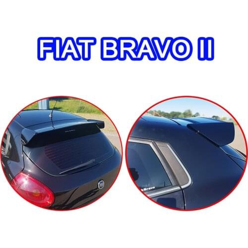 High Quality ABS Carbon Fiber Look Wing For FIAT BRAVO II 2006 to 2016 Hatchback 2.0 D Rear Roof SPOILER