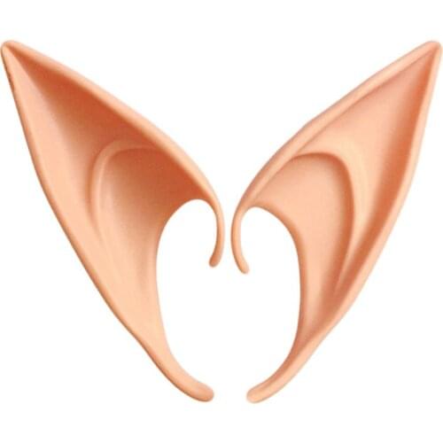 1 Pair Halloween Party Elven Elf Ears Anime Fairy Cospaly Costumes Vampire Latex