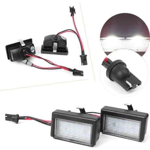 2Pcs Car License Number Plate Light White 3W LED Lamp A4528200056 For Mercedes Benz W164 X164 ML Class