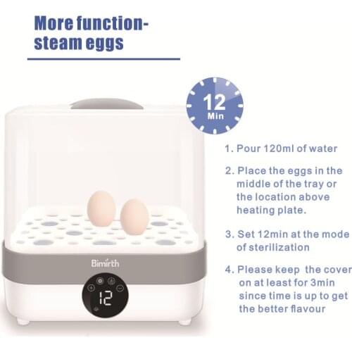 Bimirth Dryer Machine Multi-functional Baby Bottle Steam Sterilizer Baby Milk Warmer Baby Bottles Pacifiers Breast Pump Cleaning