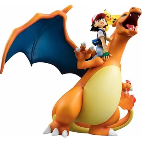 BANDAI MegaHouse Digital Monster Pokemon GEM Ash Ketchum Charizard Anime Figure