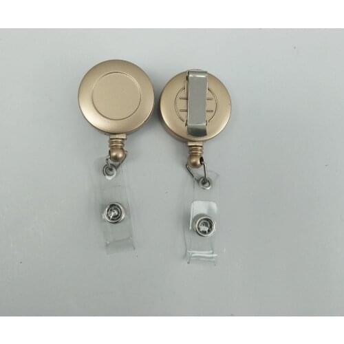 Free shipping 1000pcs/lot customized logo badge reel; promotional retractable plastic badge holder; belt clip BR33