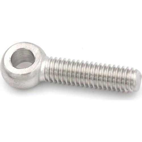 1pcs 304 Steel Eye Bolt M6*25mm Screw O Ring Head Axle Pin Split Pin Shaft Pin Dowel Bolt Machinery Shoulder Lifting Bolt