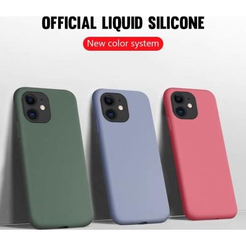 Luxury Liquid Silicone TPU Case For iPhone 11 Pro 7 8 6 6s Plus Cover For iPhone XR XS Max Soild Color Case For iPhone 11