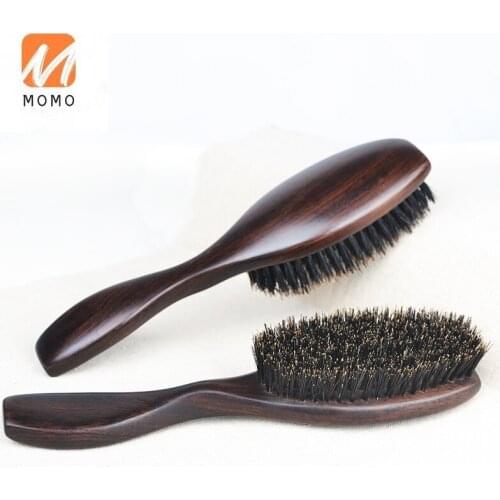 Blackwood Bristle Comb Natural Green Sandalwood Comb Anti-Static Remy Hair Head Massage Comb