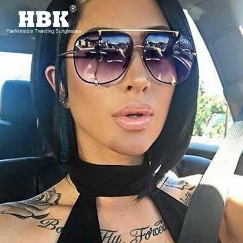 Женские солнцезащитные очки авиаторы Hbk China At AliExpress
