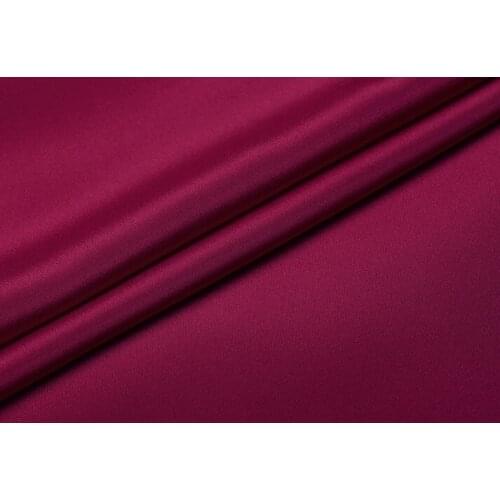 Howmay 100% pure silk fabric crepe de chine 30m/m 45" 130gsm 114cm CDC purplish red 33# for sewing dress or DIY handmade